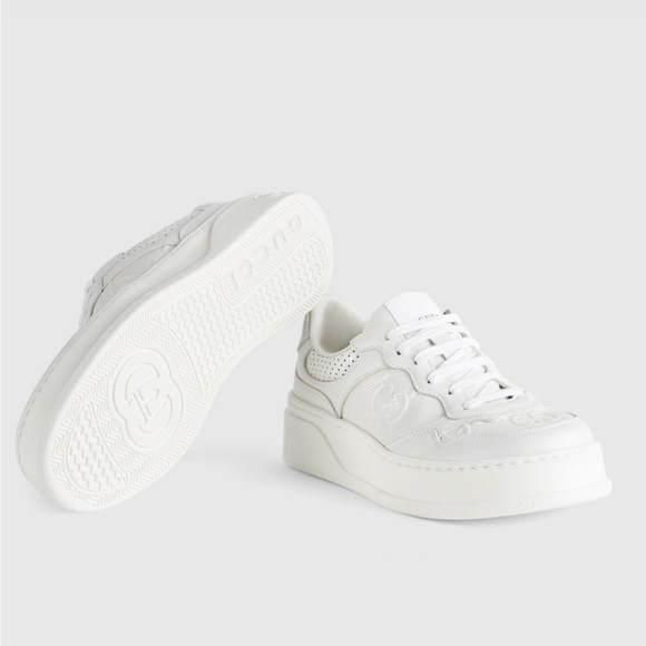 Gucci White Sneakers 38.5 - Picture 8 of 14